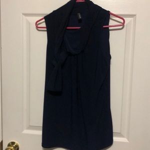 Short sleeve top tie knot shirt